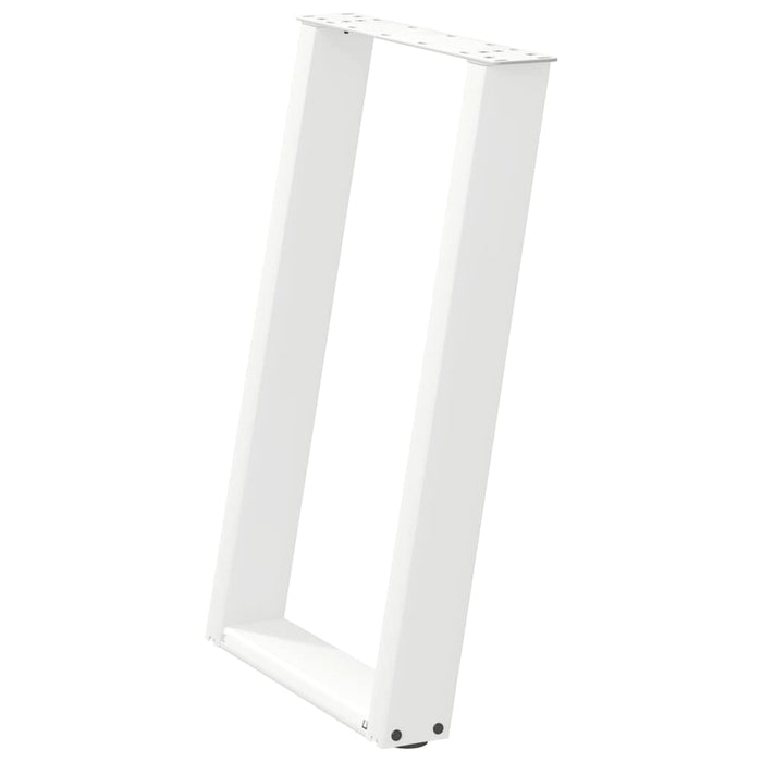 Picioare de masă în formă de U, 2 buc., alb, 60x(72-73) cm, oțel - WALTI WALTI