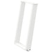 Picioare de masă în formă de U, 2 buc., alb, 60x(72-73) cm, oțel - WALTI WALTI