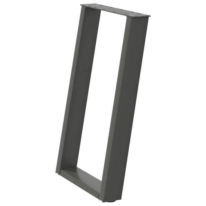 Picioare de masă în formă de U, 2 buc., antracit, 60x(72-73) cm, oțel WALTI