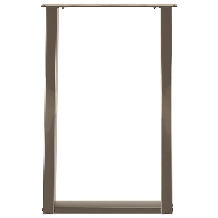 Picioare de masă în formă de U, 2 buc., oțel natural, 60 x (72-73) cm WALTI