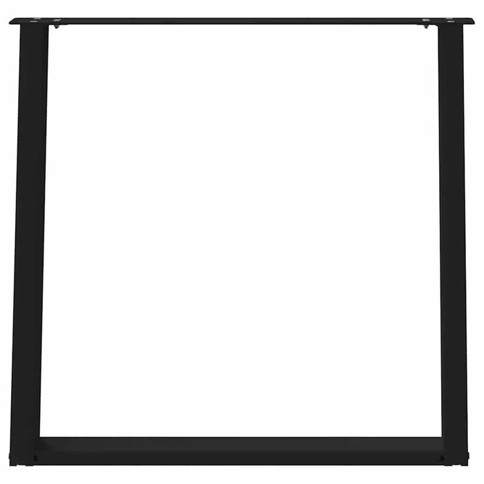 Picioare de masă în formă de U, 2 buc., negru, 70x(72-73) cm, oțel WALTI