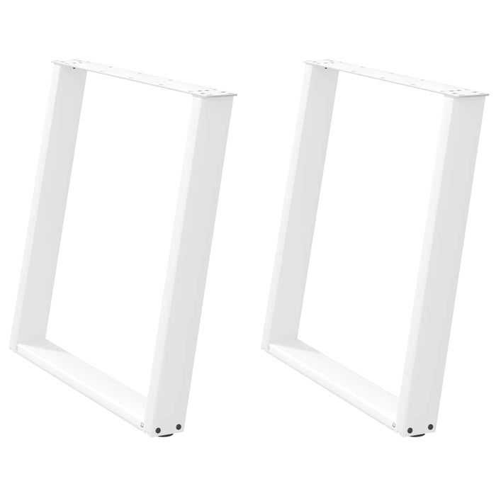 Picioare pentru masă în formă de U 2 buc alb 70x(72-73) cm oțel - WALTI WALTI