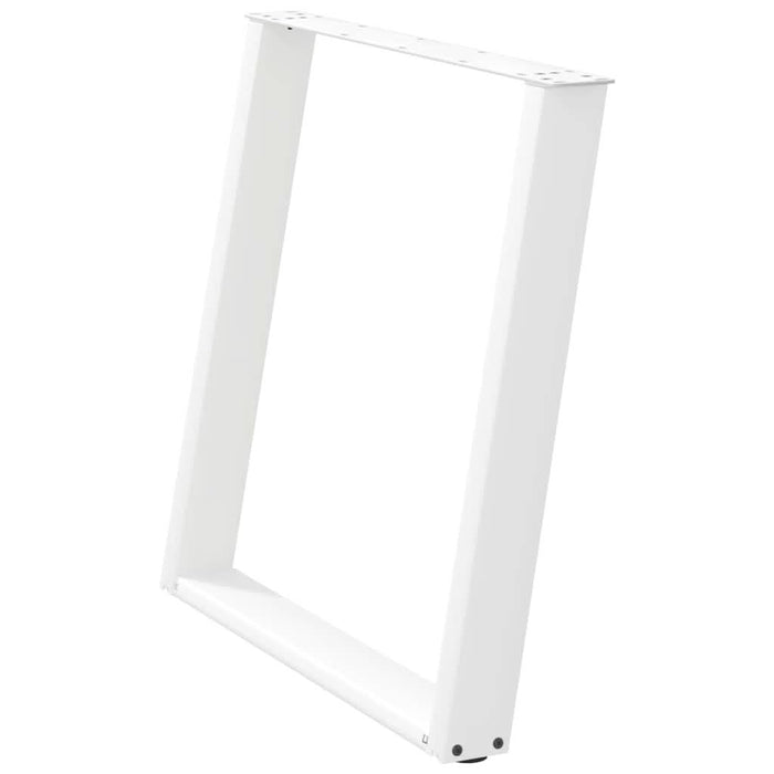 Picioare pentru masă în formă de U 2 buc alb 70x(72-73) cm oțel - WALTI WALTI