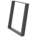 Picioare de masă în formă de U, 2 buc., antracit, 70x(72-73) cm, oțel - WALTI WALTI