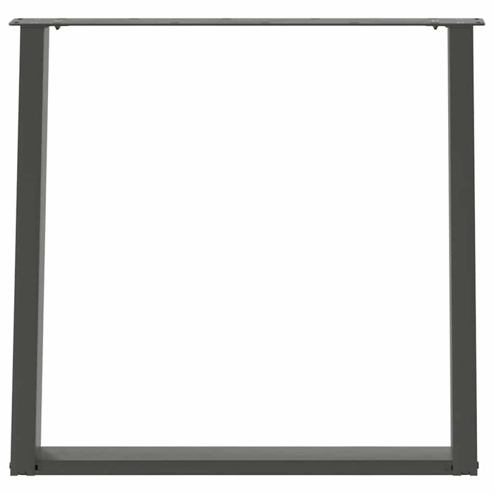 Picioare de masă în formă de U, 2 buc., antracit, 70x(72-73) cm, oțel - WALTI WALTI