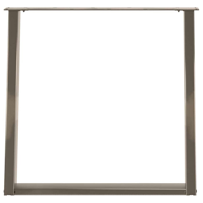 Picioare de masă în formă de U, 2 buc., oțel natural, 70x(72-73) cm WALTI