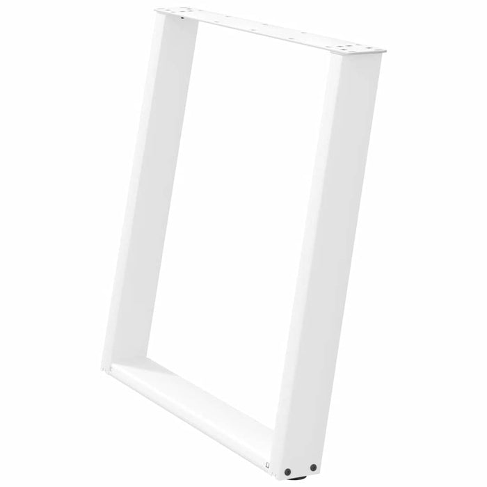Picioare de masă în formă de U, 2 buc., alb, 80x(72-73) cm, oțel - WALTI WALTI