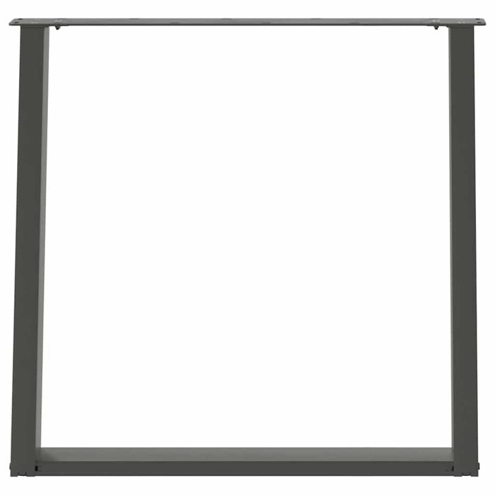 Picioare de masă în formă de U, 2 buc., antracit, 80x(72-73) cm, oțel WALTI