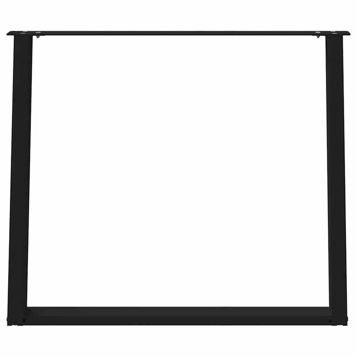 Picioare de masă în formă de U, 2 buc., negru, 90x(72-73) cm, oțel WALTI