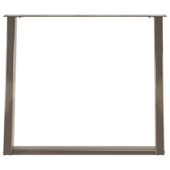 Picioare de masă în formă de U, 2 buc., oțel natural, 90x(72-73) cm WALTI