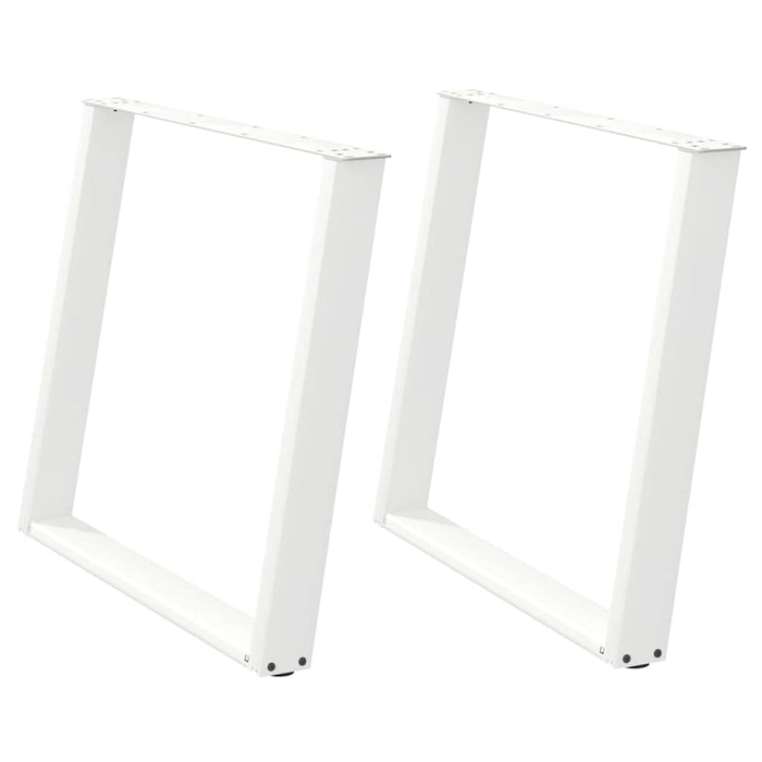 Picioare de masă în formă de U, 2 buc., alb, 100 x (72-73) cm, oțel WALTI
