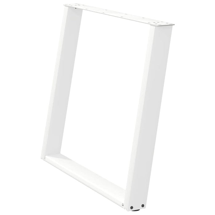Picioare de masă în formă de U, 2 buc., alb, 100 x (72-73) cm, oțel WALTI