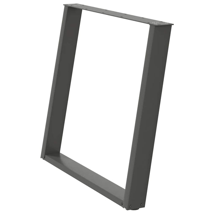Picioare de masă în formă de U, 2 buc., antracit, 100x(72-73) cm, oțel WALTI