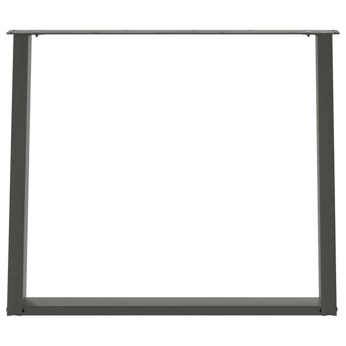 Picioare de masă în formă de U, 2 buc., antracit, 100x(72-73) cm, oțel WALTI