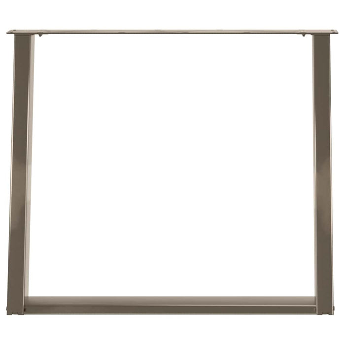 Picioare de masă în formă de U, 2 buc., oțel natural, 100 x (72-73) cm WALTI