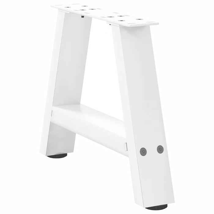Picioare pentru măsuță de cafea în formă de A, 2 buc., alb, 30x(30-31) cm, oțel WALTI