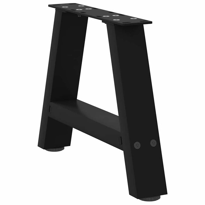 Picioare pentru măsuță de cafea în formă de A, 2 buc., negru, 50x(30-31) cm, oțel WALTI