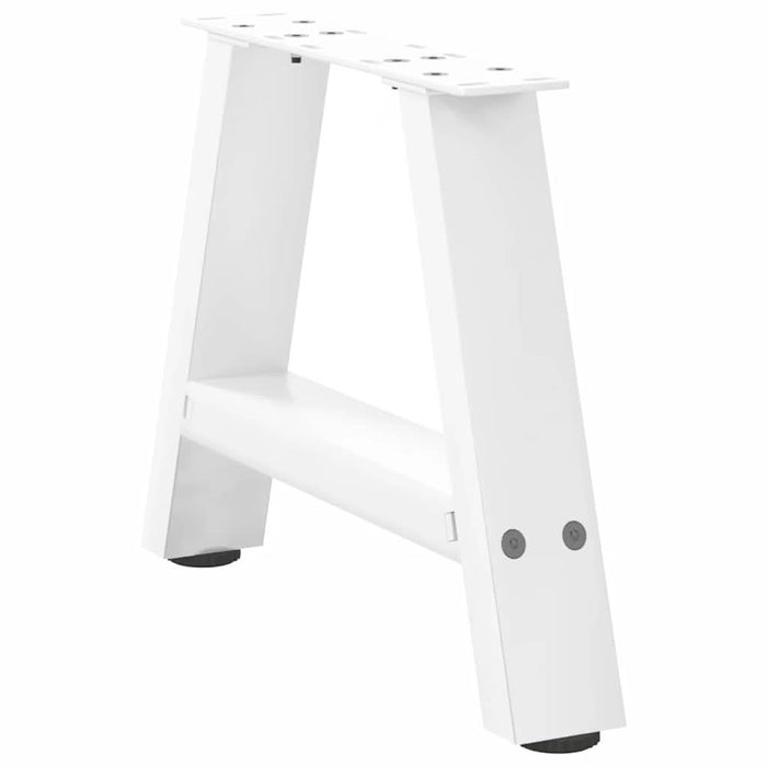 Picioare măsuță cafea în formă A 2 buc alb 50x(30-31) cm oțel - WALTI WALTI
