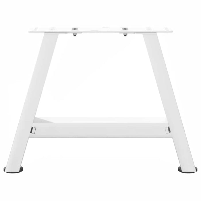 Picioare măsuță cafea în formă A 2 buc alb 50x(30-31) cm oțel - WALTI WALTI