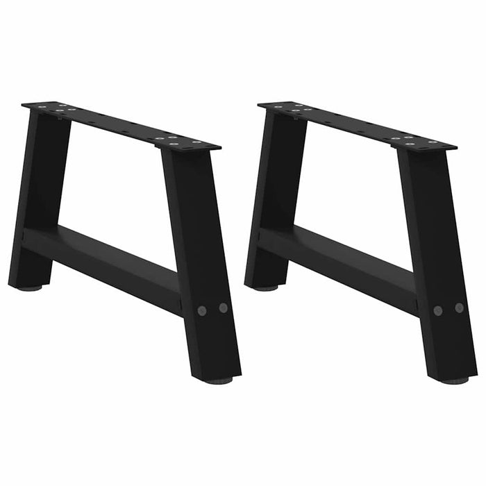 Picioare pentru măsuță de cafea în formă de A, 2 buc., negru, 60x(30-31) cm, oțel WALTI