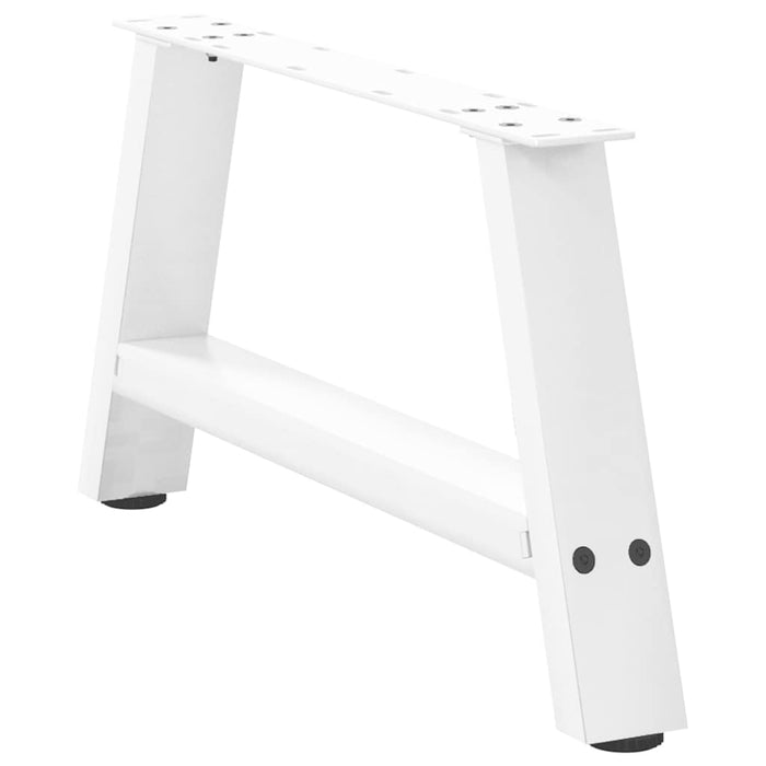 Picioare pentru măsuță de cafea în formă de A, 2 buc., alb, 60x(30-31) cm, oțel WALTI