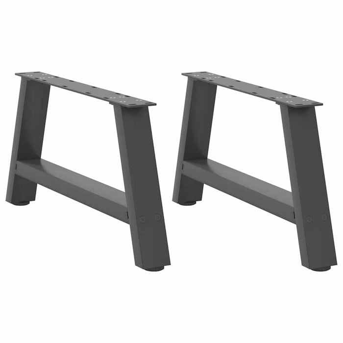 Picioare pentru măsuță de cafea în formă de A, 2 buc., antracit, 60x(30-31) cm, oțel WALTI