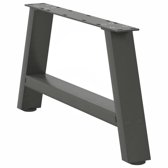 Picioare pentru măsuță de cafea în formă de A, 2 buc., antracit, 60x(30-31) cm, oțel WALTI