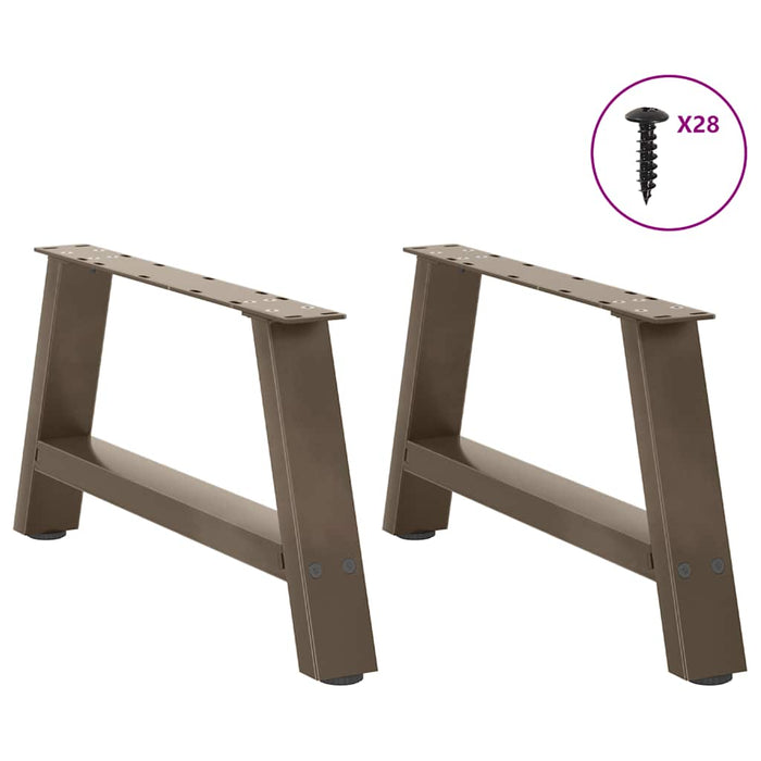 Picioare pentru măsuță de cafea în formă de A, 2 buc., 60x(30-31) cm, oțel - WALTI WALTI