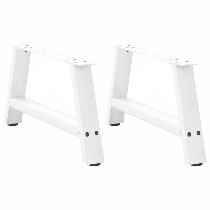 Picioare pentru măsuță de cafea în formă de A, 2 buc., alb, 70x(30-31) cm, oțel WALTI