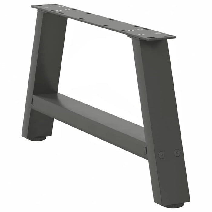 Picioare pentru măsuță de cafea în formă de A, 2 buc., antracit, 70x(30-31) cm, oțel WALTI