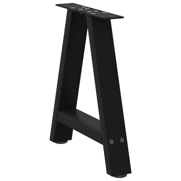 Picioare pentru măsuță de cafea în formă de A, 2 buc., negru, 38x(42-43) cm, oțel WALTI