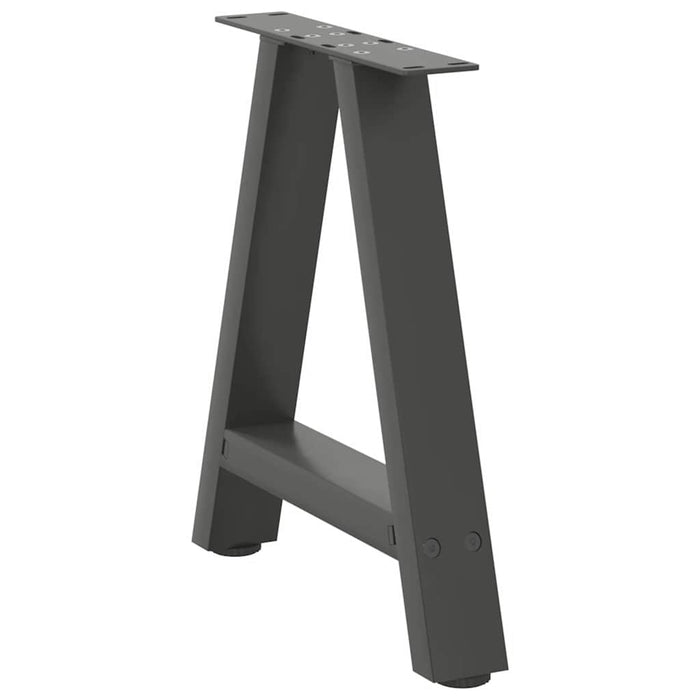 Picioare pentru măsuță de cafea în formă de A, 2 buc., antracit, 38x(42-43) cm, oțel WALTI