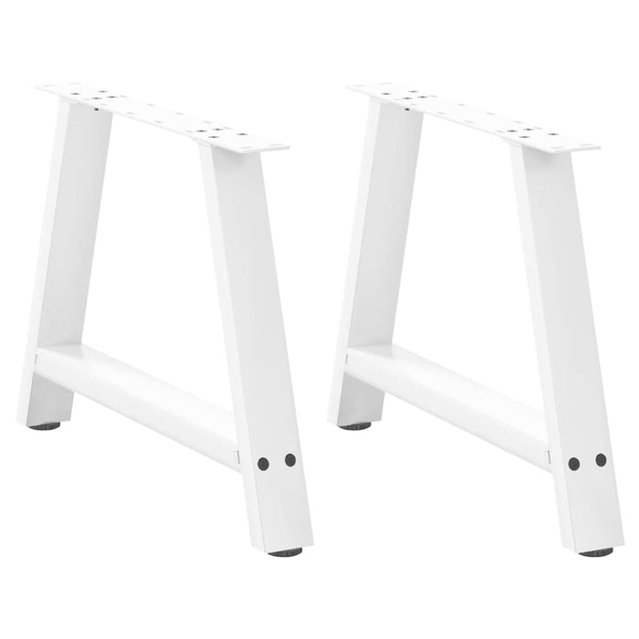 Picioare pentru măsuță de cafea în formă de A, 2 buc., alb, 60x(42-43) cm, oțel WALTI