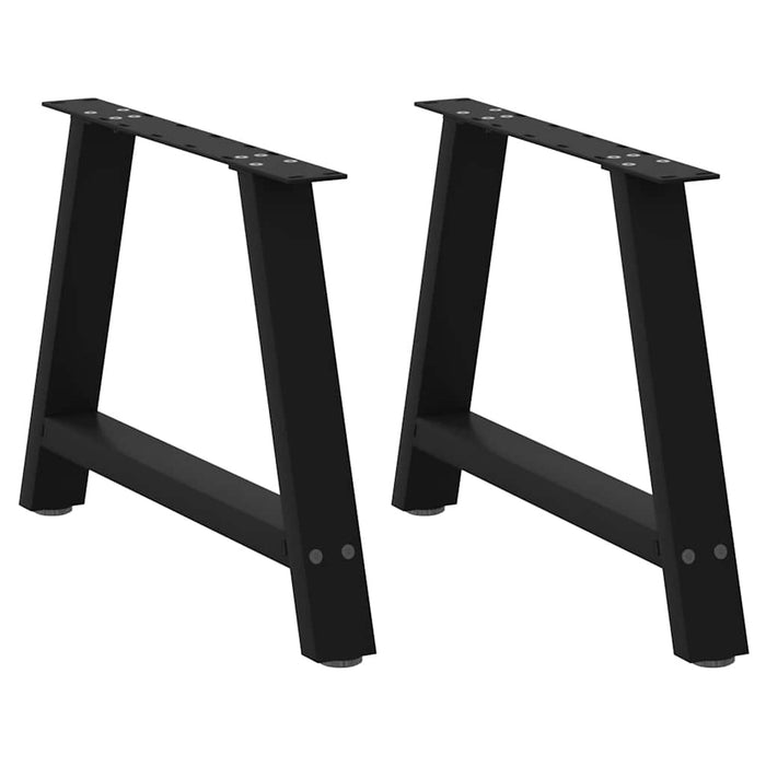 Picioare pentru măsuță de cafea în formă de A, 2 buc., negru, 70x(42-43) cm, oțel WALTI