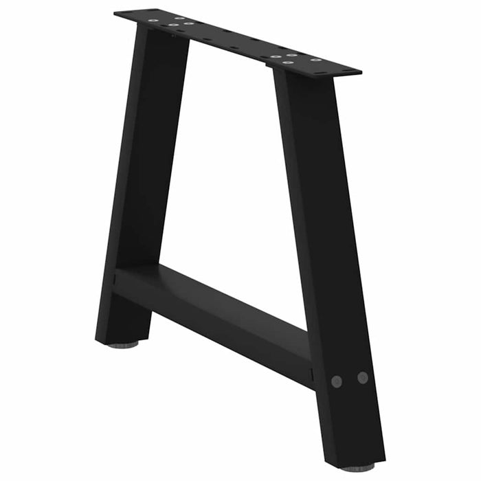Picioare pentru măsuță de cafea în formă de A, 2 buc., negru, 70x(42-43) cm, oțel WALTI