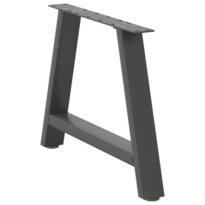 Picioare pentru măsuță de cafea în formă de A, 2 buc., antracit, 70x(42-43) cm, oțel WALTI