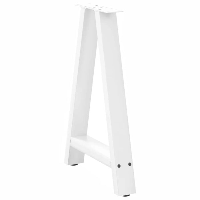 Picioare de masă în formă de A, 2 buc., alb, 50x(72-73) cm, oțel WALTI