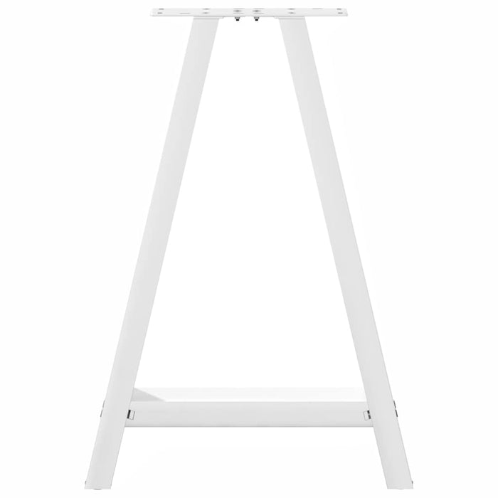 Picioare de masă în formă de A, 2 buc., alb, 50x(72-73) cm, oțel WALTI