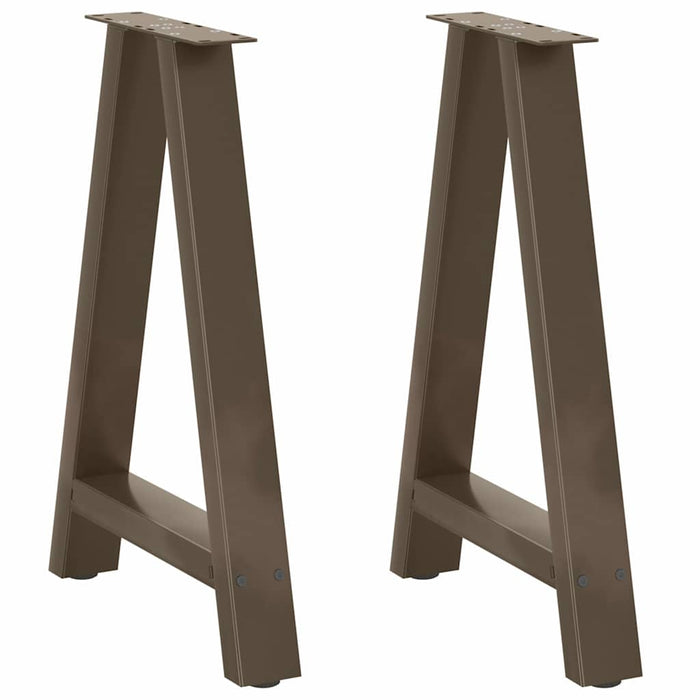 Picioare de masă în formă de A, 2 buc., 50x(72-73) cm, oțel - WALTI WALTI