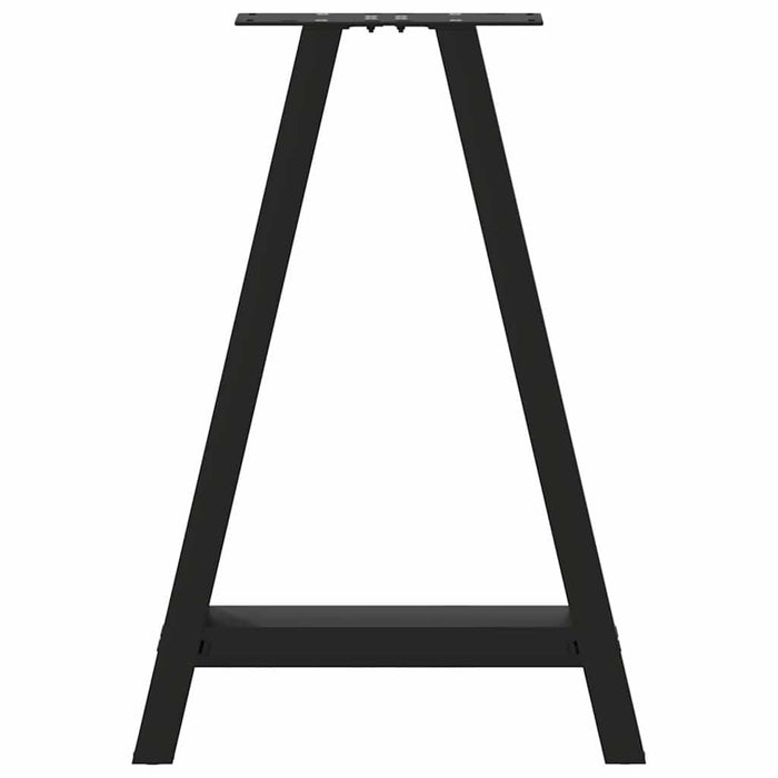 Picioare de masă în formă de A, 2 buc., negru, 60x(72-73) cm, oțel WALTI