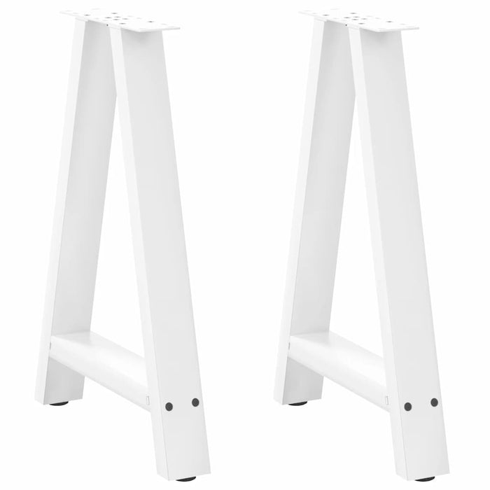Picioare de masă în formă de A, 2 buc., alb, 60x(72-73) cm, oțel WALTI