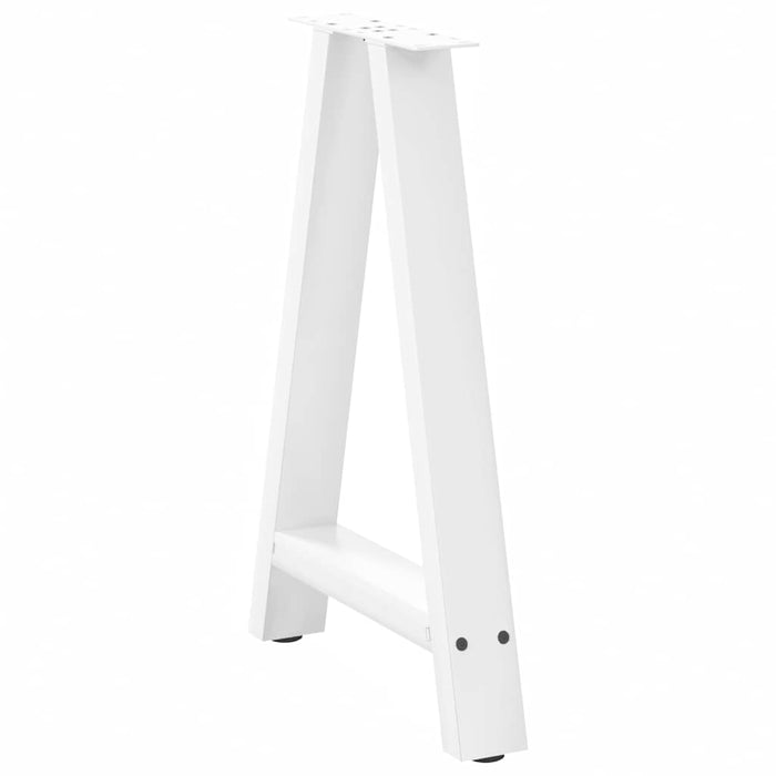 Picioare de masă în formă de A, 2 buc., alb, 60x(72-73) cm, oțel WALTI