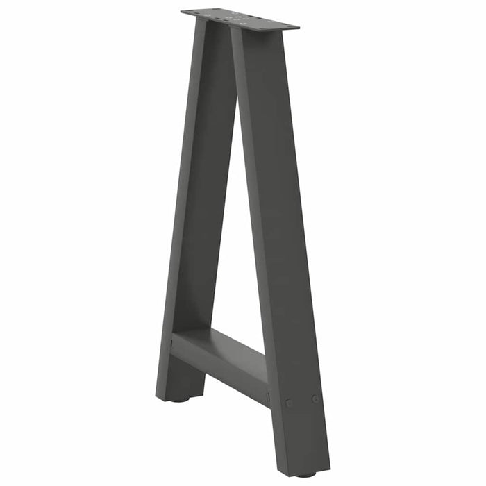 Picioare de masă în formă de A, 2 buc., antracit, 60x(72-73) cm, oțel WALTI