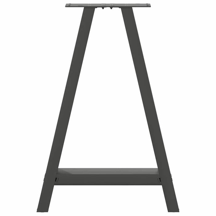 Picioare de masă în formă de A, 2 buc., antracit, 60x(72-73) cm, oțel WALTI