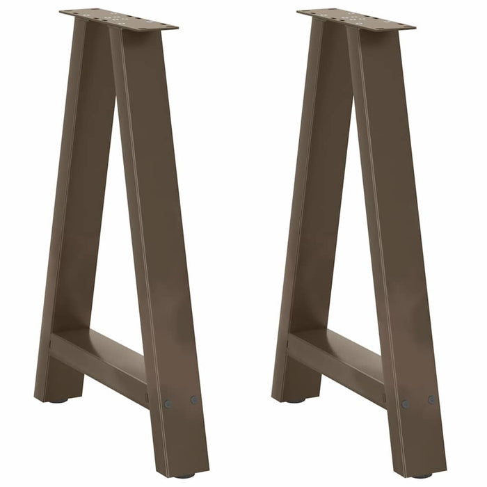Picioare de masă în formă de A, 2 buc., 60x(72-73) cm, oțel WALTI