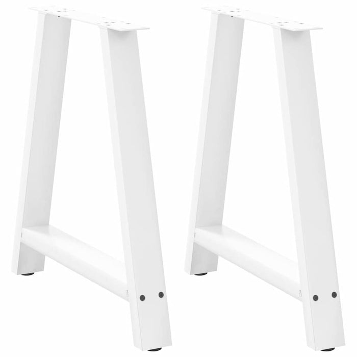 Picioare de masă în formă de A, 2 buc., alb, 70x(72-73) cm, oțel WALTI