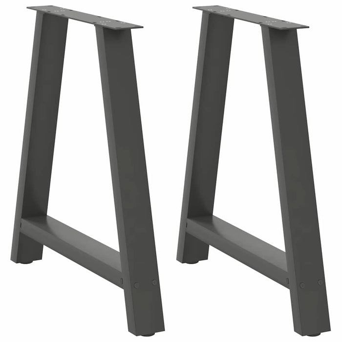 Picioare de masă în formă de A, 2 buc., antracit, 70x(72-73) cm, oțel WALTI