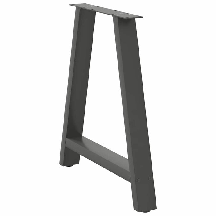 Picioare de masă în formă de A, 2 buc., antracit, 70x(72-73) cm, oțel WALTI