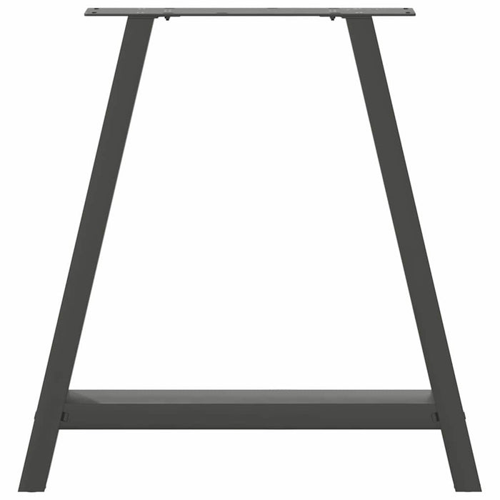 Picioare de masă în formă de A, 2 buc., antracit, 70x(72-73) cm, oțel WALTI