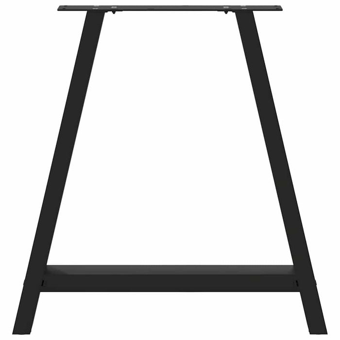 Picioare de masă în formă de A, 2 buc., negru, 80x(72-73) cm, oțel WALTI